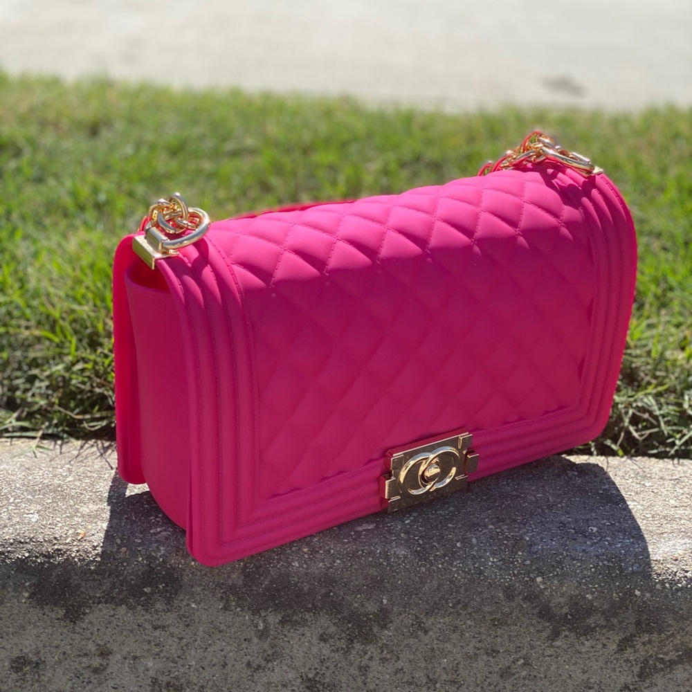 Pink Jelly Handbag